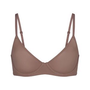 NWT Skims FITS EVERYBODY UNLINED DEMI BRA in UMBER - Size 38C